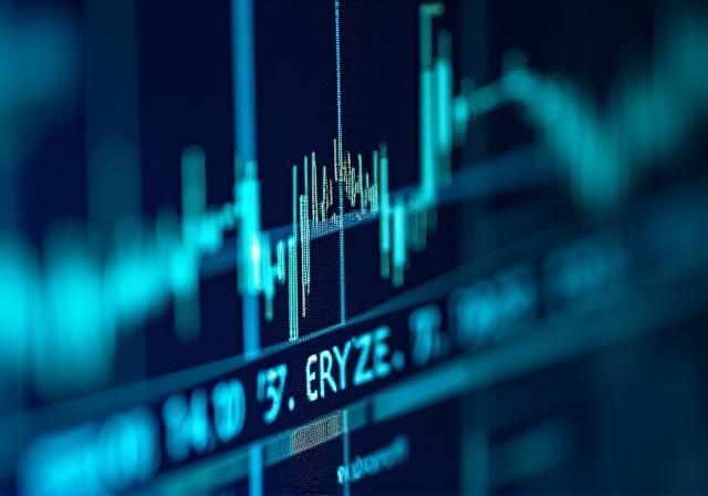 Graph showing market trends with high volatility